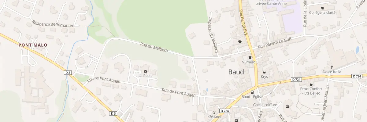 Plan du 7034 Rue du Malberh à Baud