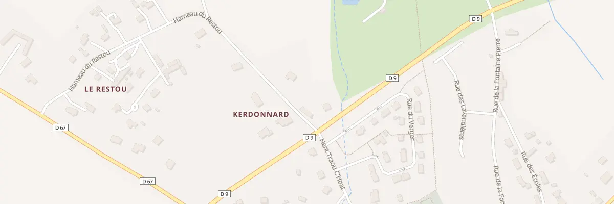 Plan du 52 Kerdonnard à Goudelin