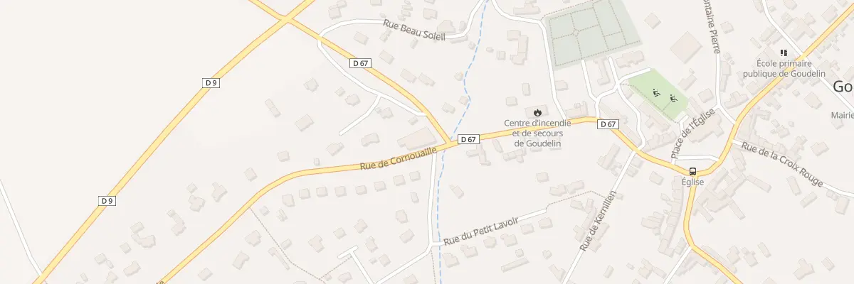 Plan du 2 Rue de Cornouaille à Goudelin