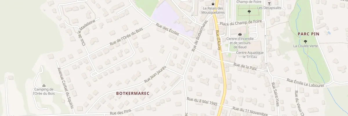 Plan du 4 Rue Jean Jaurès à Baud