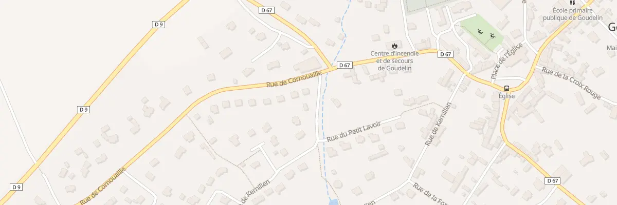Plan du 1 Rue de Cornouaille à Goudelin