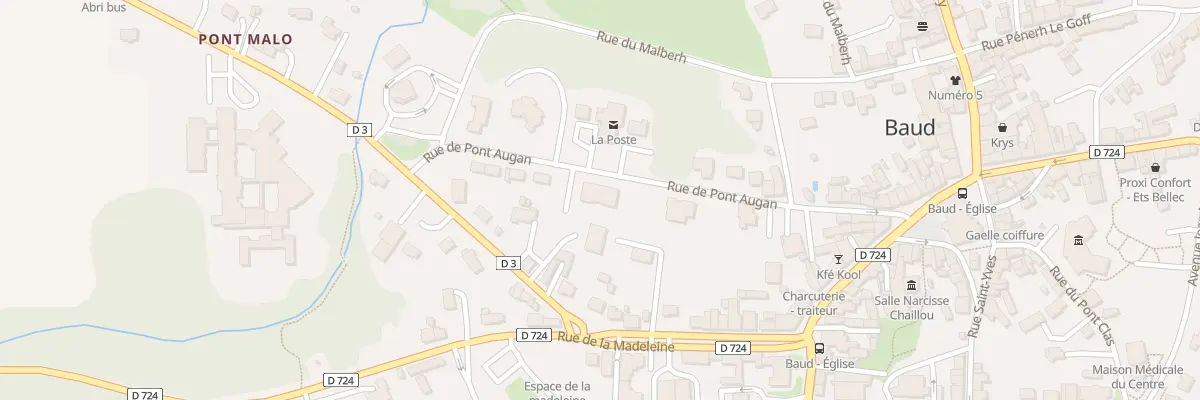 Plan du 11 Rue de Pont Augan à Baud