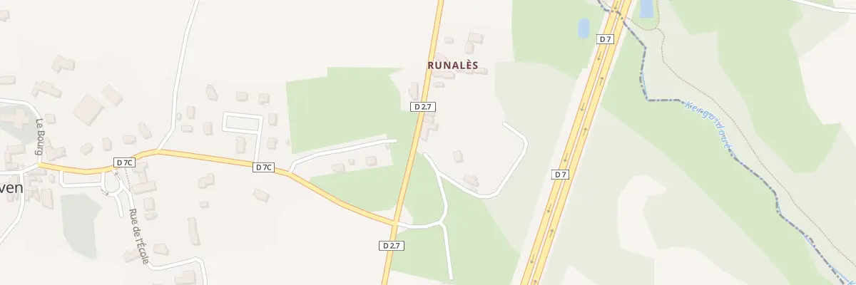 Plan du 5109 Runales à Tréméven