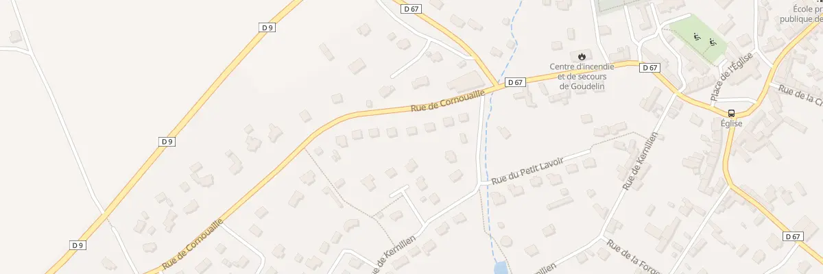 Plan du 7 Rue de Cornouaille à Goudelin