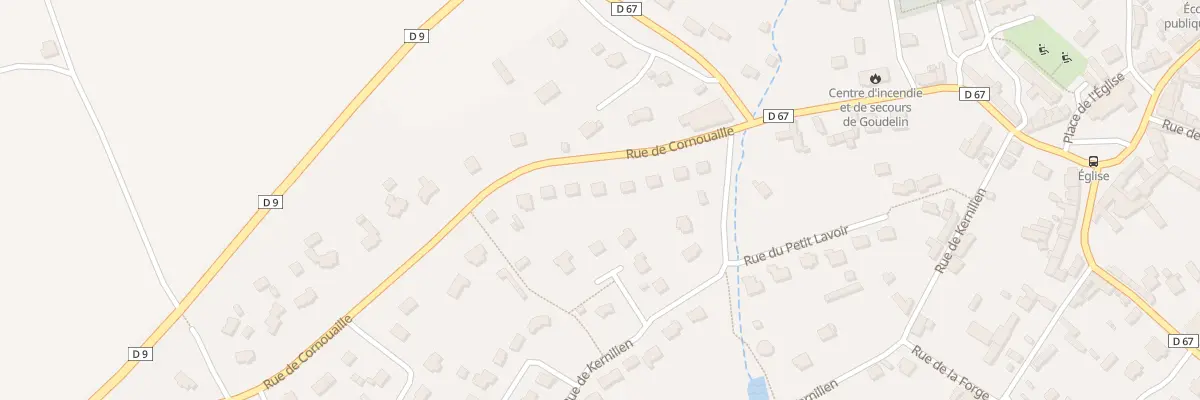 Plan du 9 Rue de Cornouaille à Goudelin