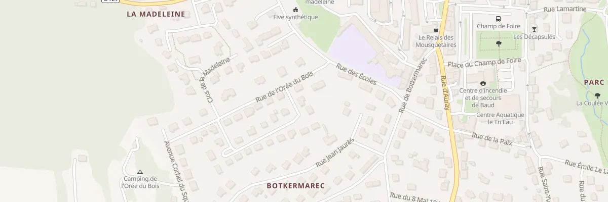 Plan du 10 Rue de l’Orée du Bois à Baud