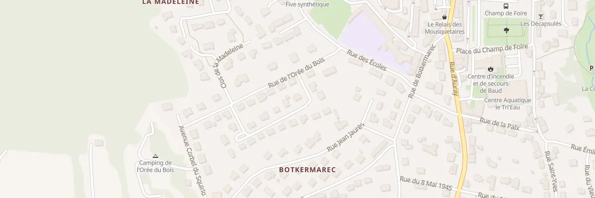 Plan du 28 Rue de l’Orée du Bois à Baud