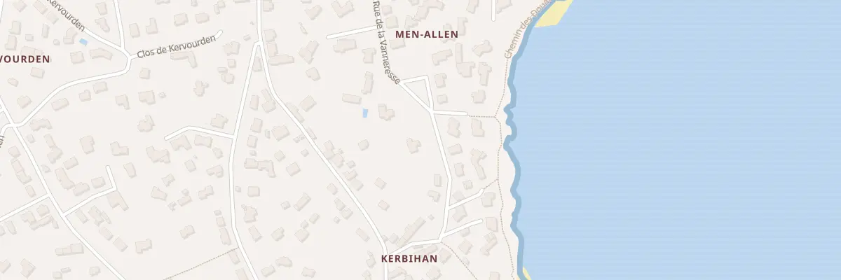 Plan du 16 Rue de la Vanneresse à La Trinité-sur-Mer