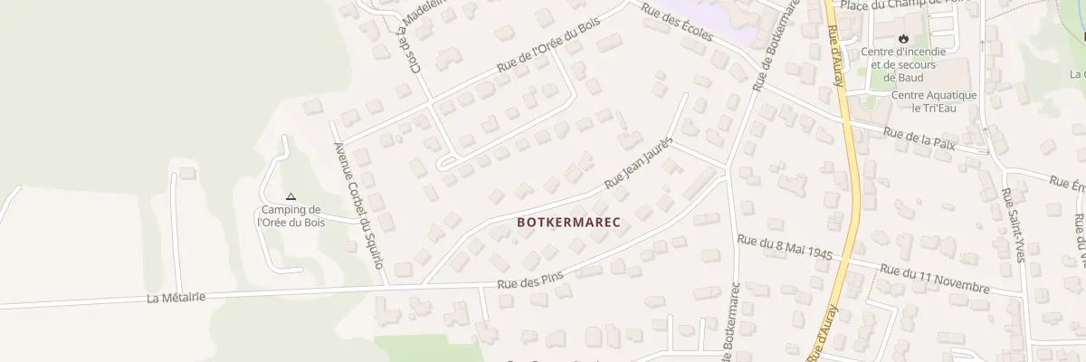 Plan du 18 Rue Jean Jaurès à Baud