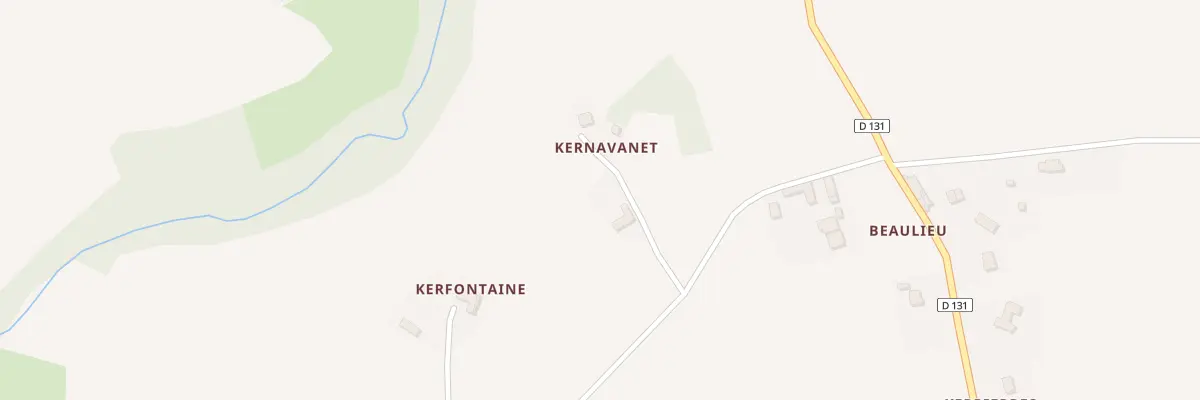 Plan du 5058 Kernavanet à Saint-Jean-Kerdaniel