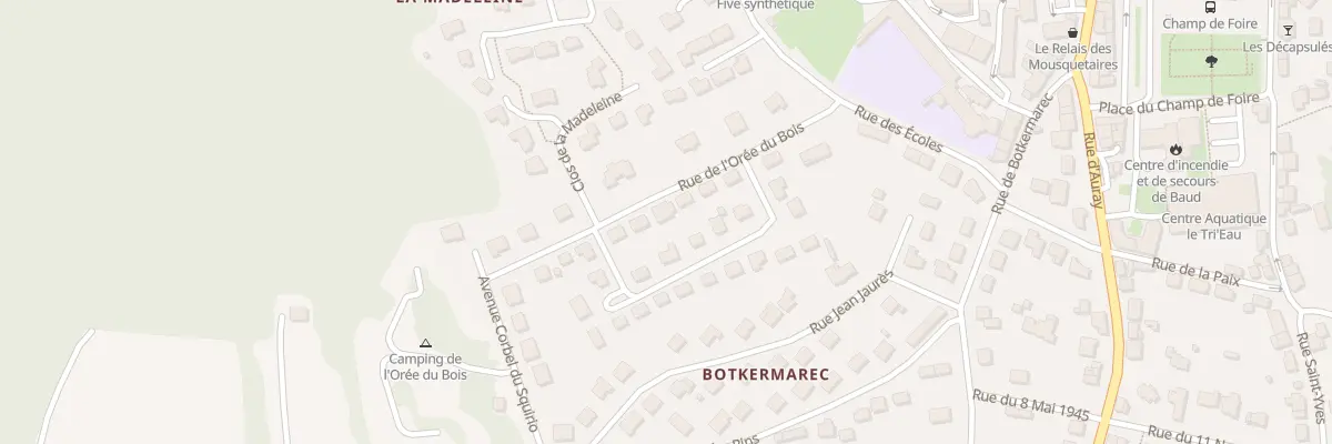 Plan du 5 Rue de l’Orée du Bois à Baud