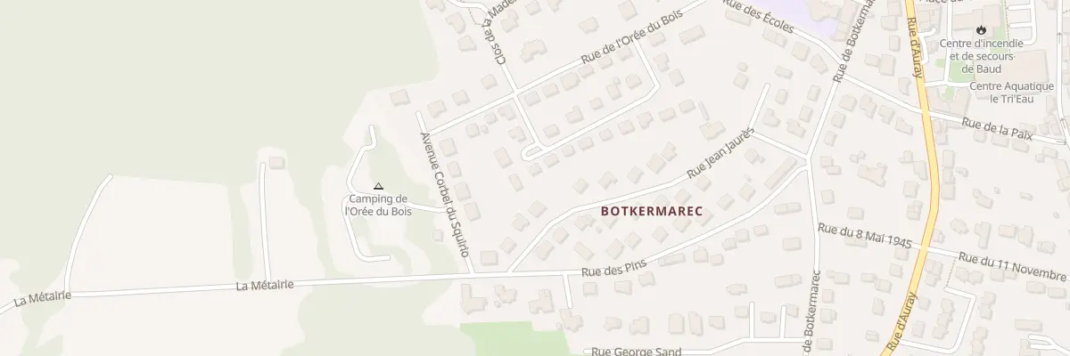 Plan du 20 Rue de l’Orée du Bois à Baud