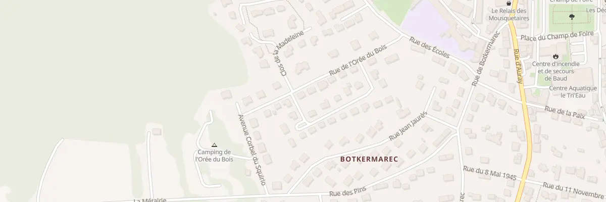 Plan du 3 Rue de l’Orée du Bois à Baud