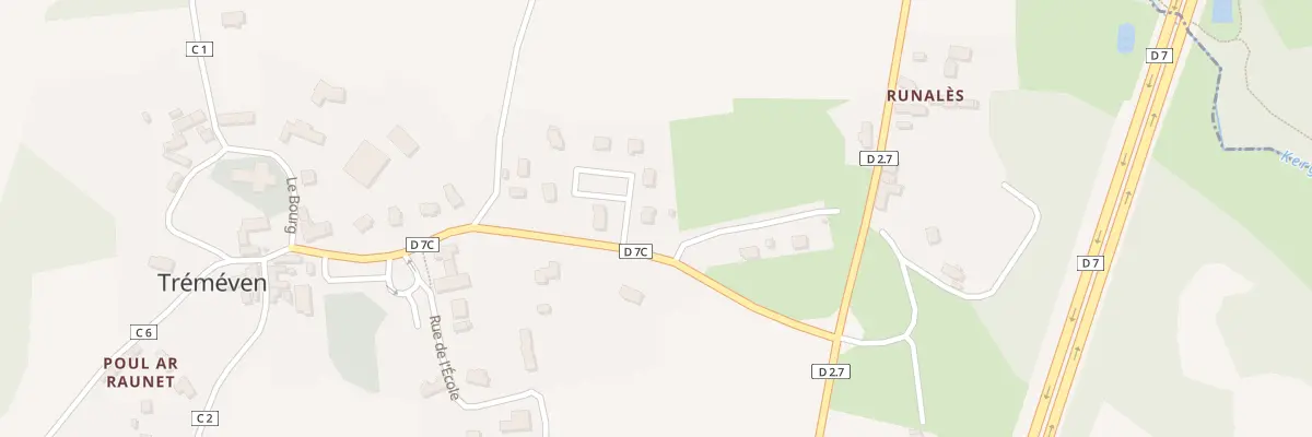 Plan du 7 Parc Meur à Tréméven