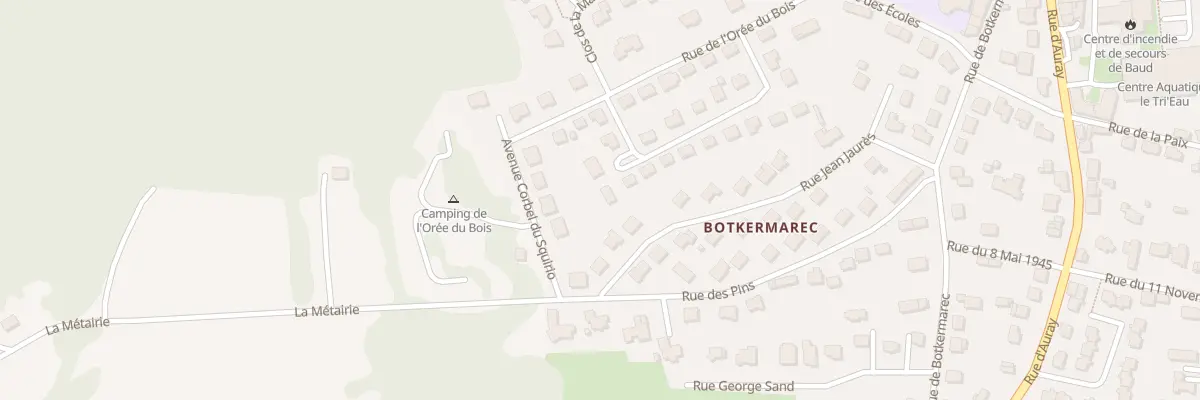Plan du 21 Rue de l’Orée du Bois à Baud