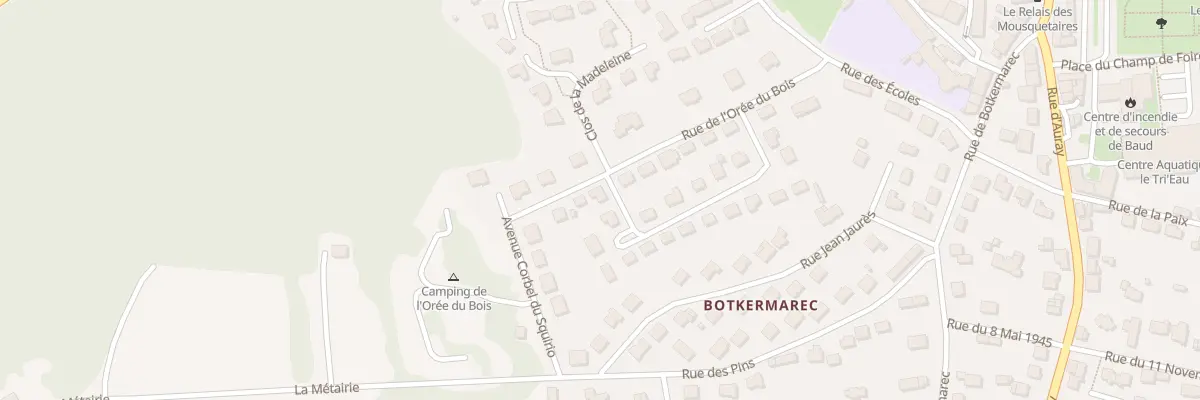Plan du 2 Rue de l’Orée du Bois à Baud