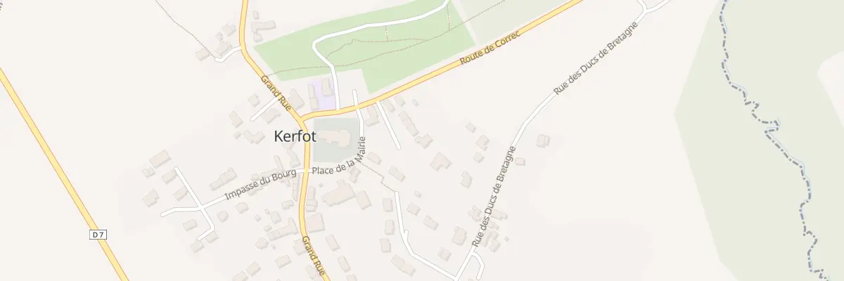 Plan du 13 Rte de Correc à Kerfot