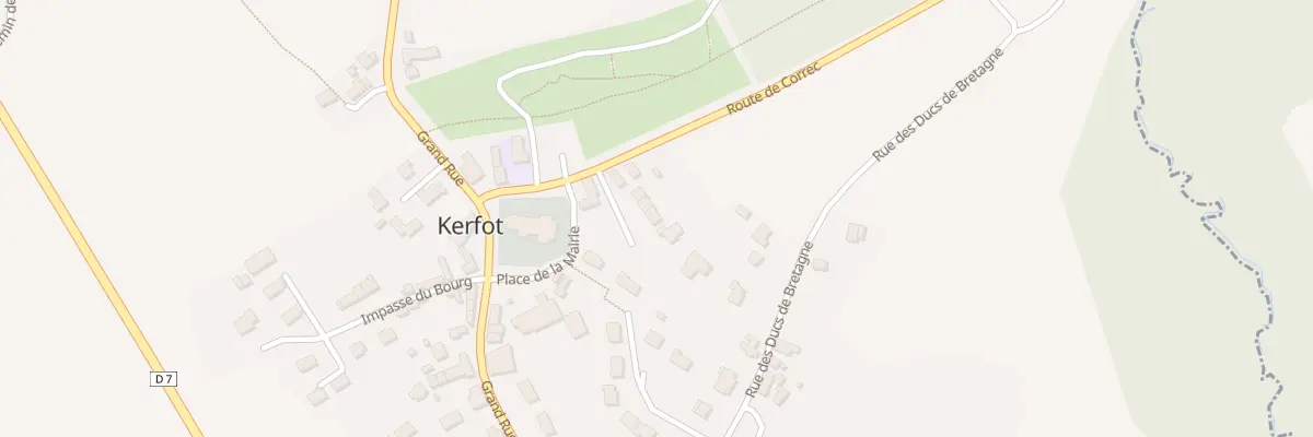 Plan du 9 Rte de Correc à Kerfot