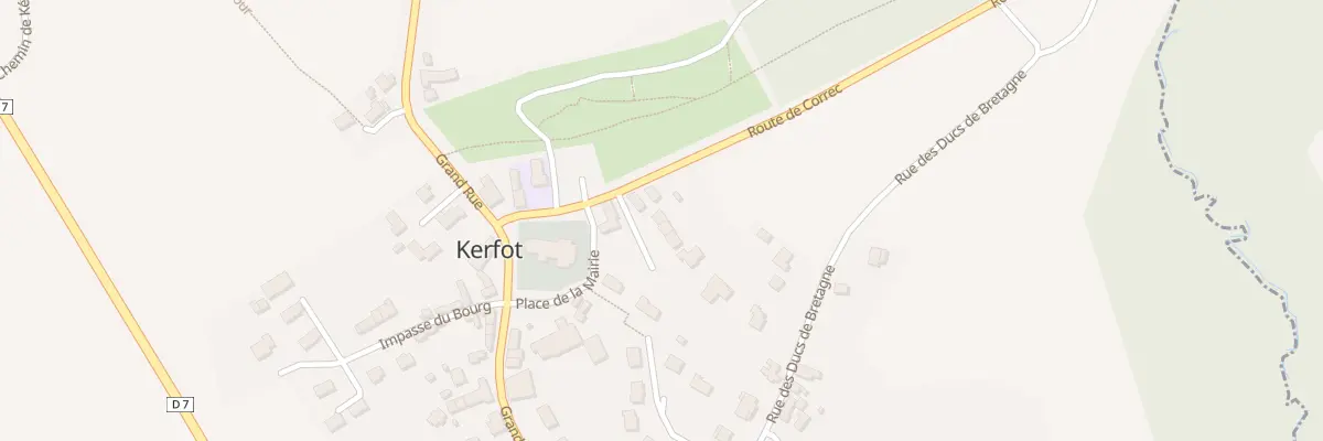 Plan du 1 Rte de Correc à Kerfot