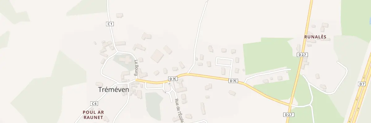 Plan du 5 Le Bourg à Tréméven