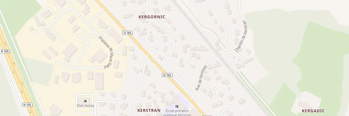 Plan du 4 Rue de Kergornic - Kerstran à Brech