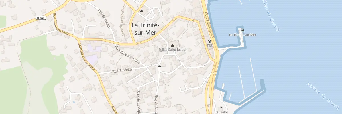 Plan du 1 Pl de l’Eglise à La Trinité-sur-Mer