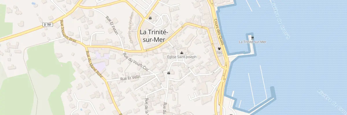 Plan du 2 Pl de l’Eglise à La Trinité-sur-Mer