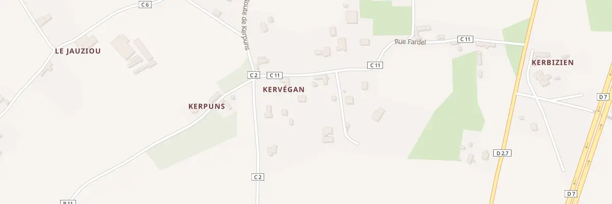 Plan du 5173 Kerpuns à Tréméven