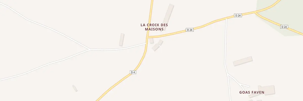 Plan du 5202 Croix des Maisons à Lanrodec