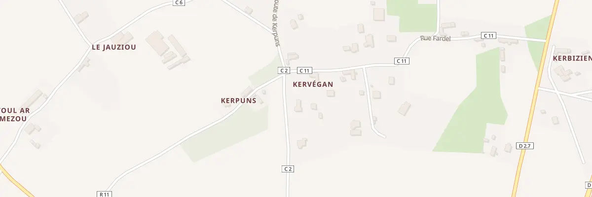 Plan du 5249 Kerpuns à Tréméven