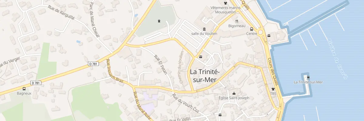 Plan du 38B Rue des Freres Kermorvant à La Trinité-sur-Mer