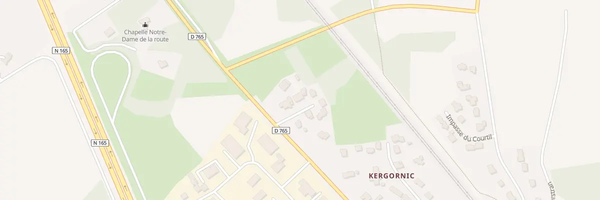 Plan du 2 Kergornic à Brech