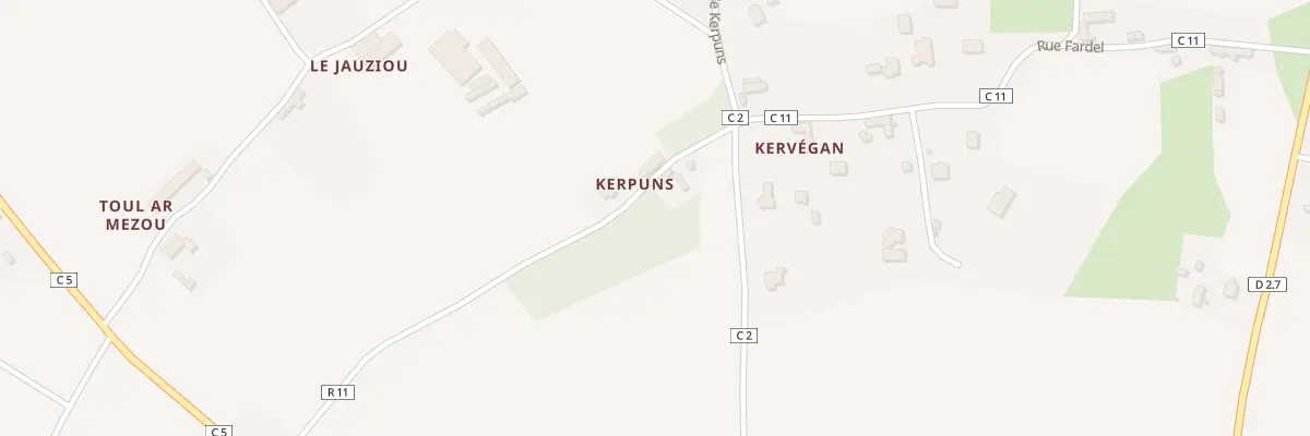Plan du 5092 Kerpuns à Tréméven