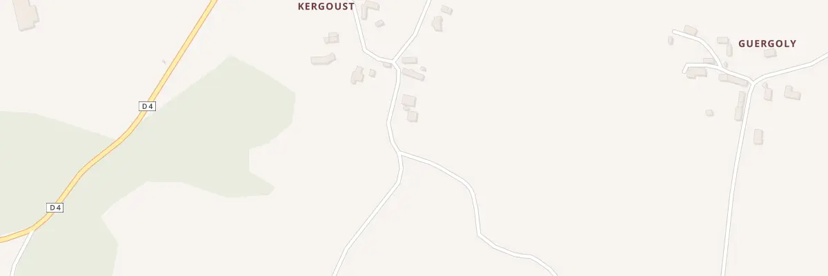 Plan du 8 Kergoust à Lanrodec