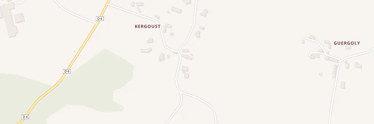 Plan du 12 Kergoust à Lanrodec