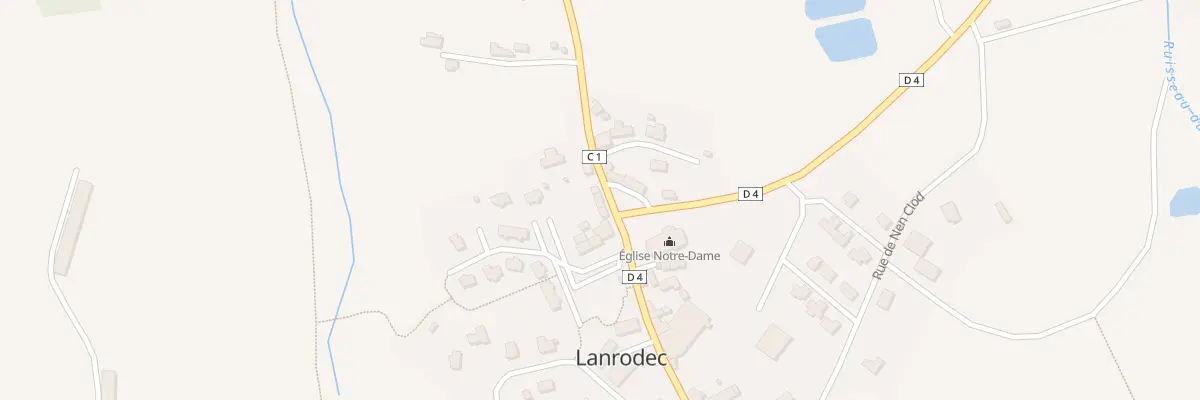Plan du 4 Rue des Ecoliers à Lanrodec
