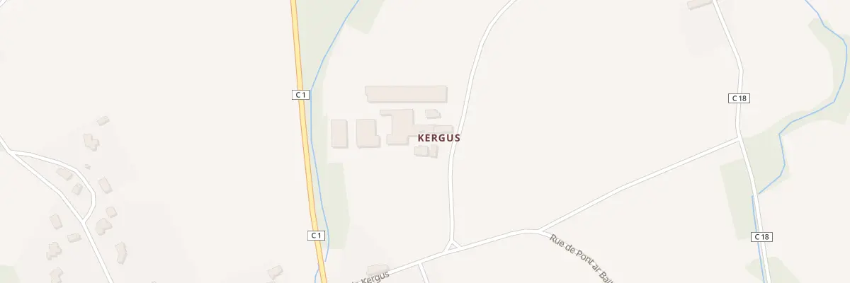 Plan du 5075 Kergus à Lanrodec