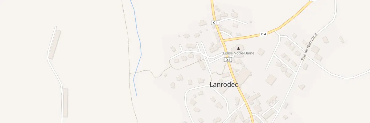 Plan du 7 Lot de l’Eglise à Lanrodec