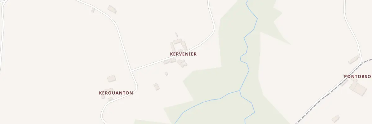 Plan du 1 Kervernier à Gommenec’h
