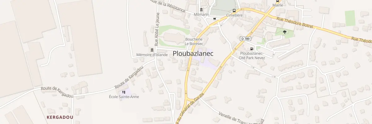 Plan du 10 Rue Adrien Rebours à Ploubazlanec