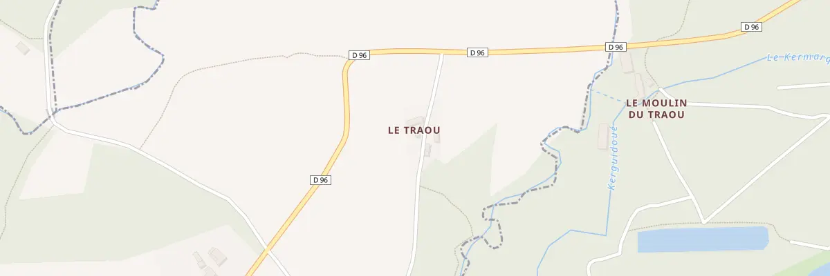 Plan du 5072 Le Traou à Tréméven
