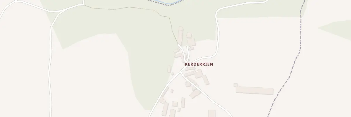 Plan du 1 Kerderrien à Senven-Léhart
