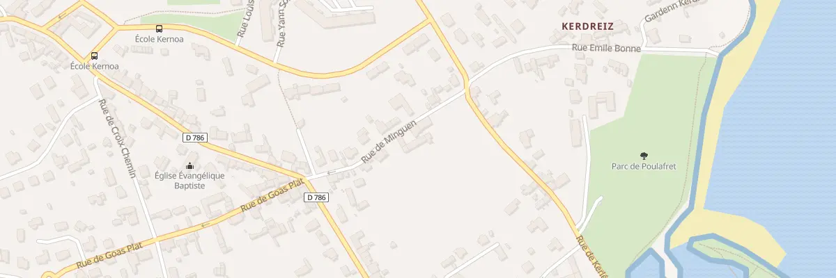 Plan du 10 Rue de Min Guen à Paimpol