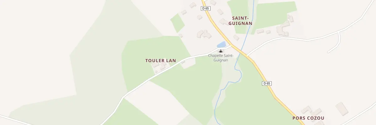 Plan du 1 St Guignan à Saint-Jean-Kerdaniel