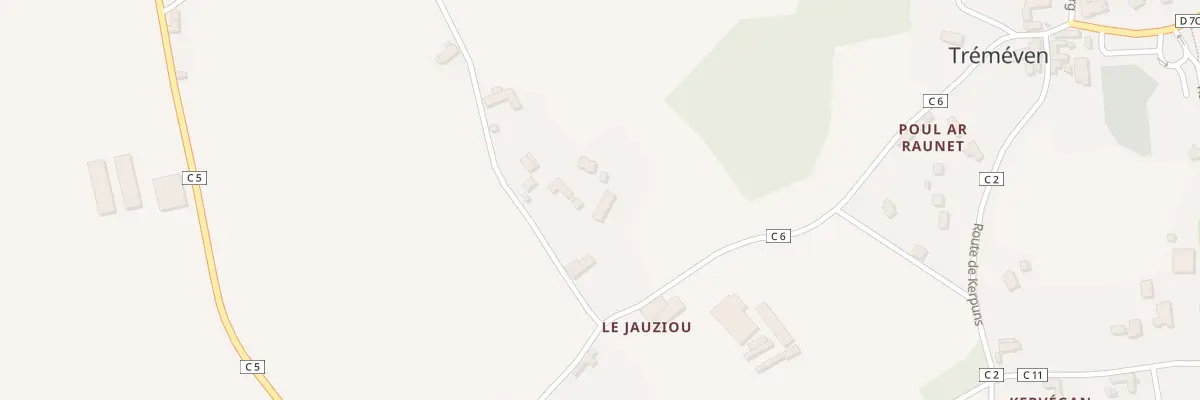 Plan du 5229 Kermarquer à Tréméven