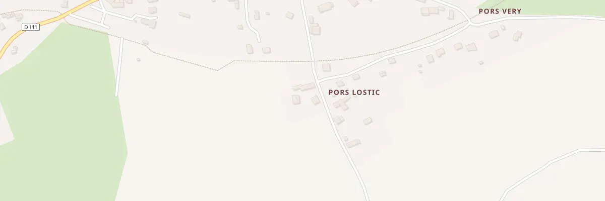 Plan du 4 Pors Guer à Caurel