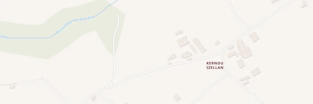 Plan du 5208 Kernou à Yvias