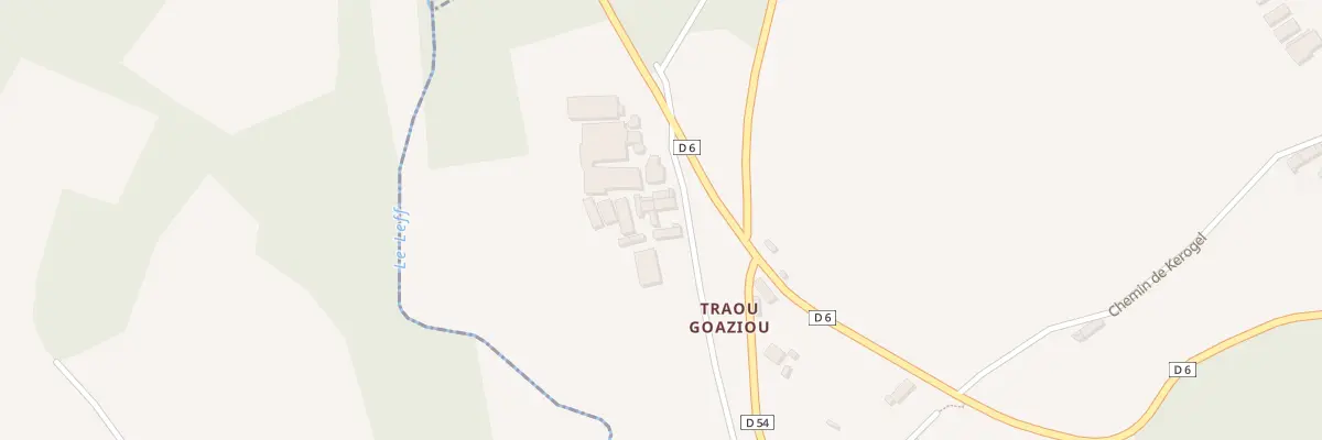 Plan du 17 Traou Goaziou à Lannebert