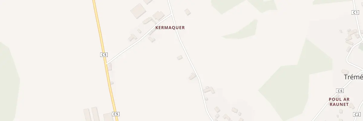 Plan du 5031 Kermarquer à Tréméven