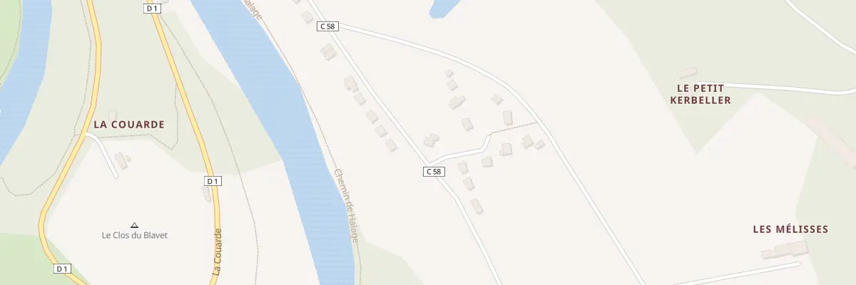 Plan du 2 Rue Eugène Le Mézo à Pluméliau-Bieuzy